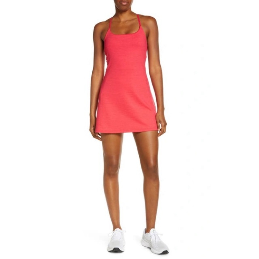NWT Outdoor Voices TechSweat Move Free Workout Dress XS Scarlet Shorts Tank